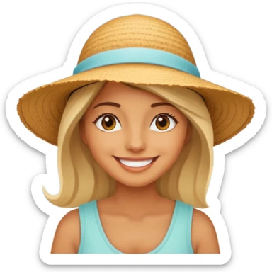 Coastal Town woman sticker