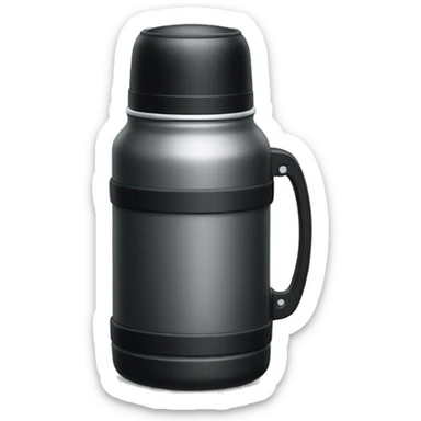 thermos black sticker