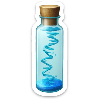 Vial with blue double helix inside from resident evil  sticker