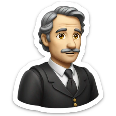 a man of high moral sense with tax sticker