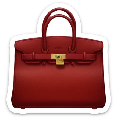 dark red birkin sticker