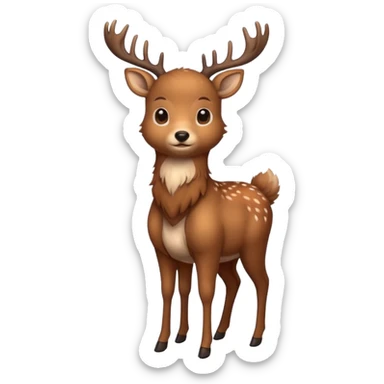 deer full  sticker
