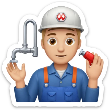 Clogged sink plumber sticker