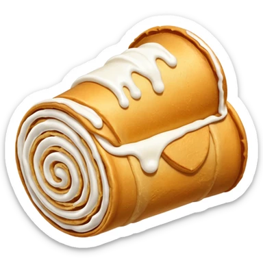 cornet roulé à la creme tcheque sticker