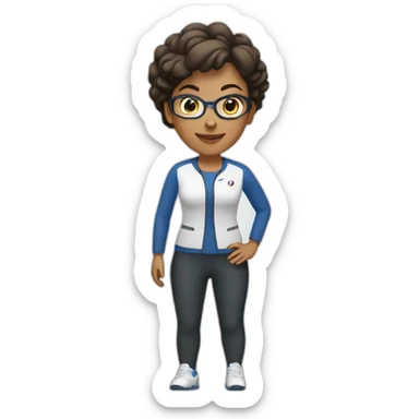profesora deporte sticker