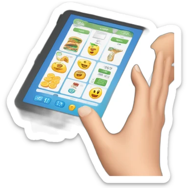 mobile payment terminal touchscreen sticker