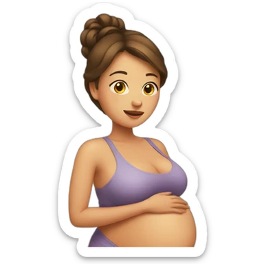 pregnant sticker