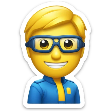 1 botón de marca de verificación cuadrado lo quiero de color amarillo  #E3A413 como base y combinalo con color azul oscuro #000E28  usa como ejemplo este icono ✅ sticker