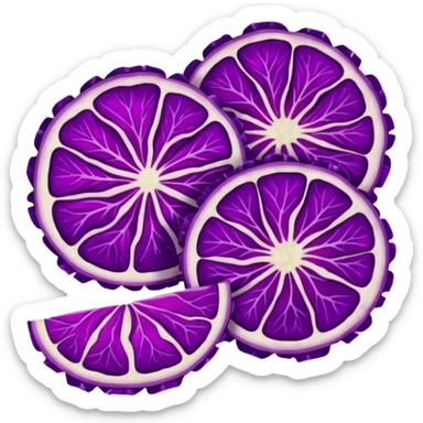 Red cabbage sliced   sticker