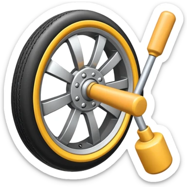 Electronic wheels with polo mallets sticker