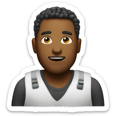 An emoji to tell my coworker Keith to stop working sticker