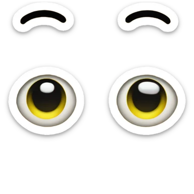 yellow face emoji with stars eyes sticker