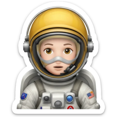 firefighting astronaut sticker