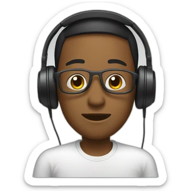 goiat with headphone sticker