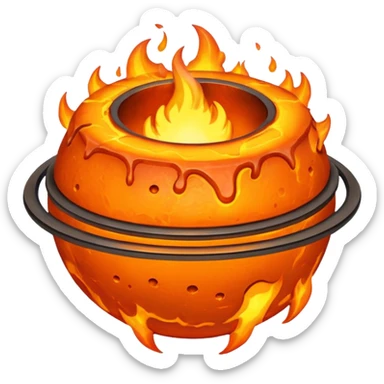 Planetary core sticker