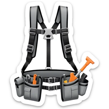 harness for petrol brush cutter sticker