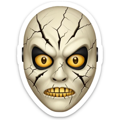 Scary halloween movie Mask sticker
