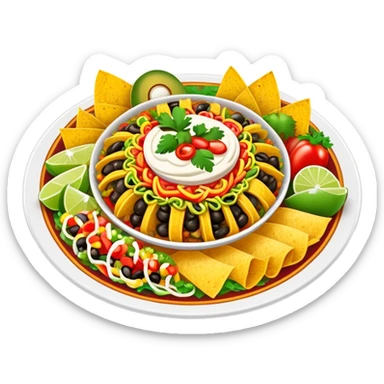 Fancy Mexican food dish luxury  sticker