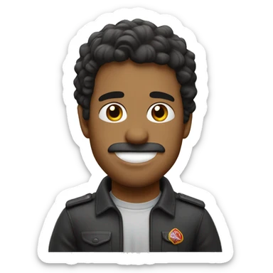 Chico alto con camiset de River Plae sticker