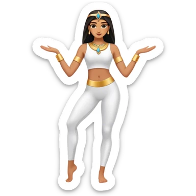 fullbody egyptian pilates princess sticker
