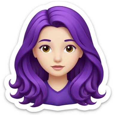 Girly girl morado sticker