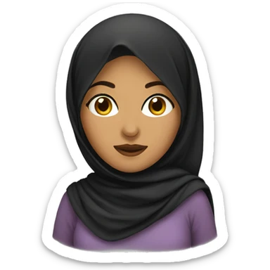 An arabic women sticker