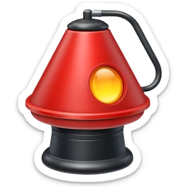 linterna de explorador detalles en rojo sticker