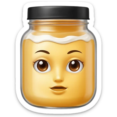 hair mask in a jar without face, only the white product  sticker