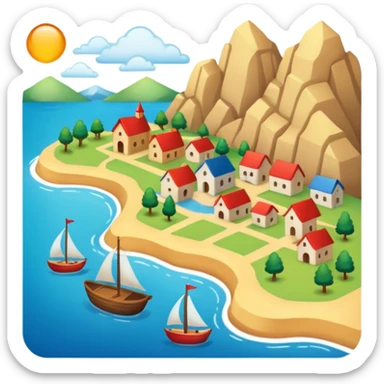 country map sticker