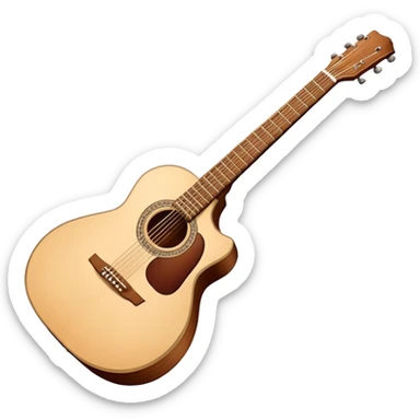 Acoustic guitar sticker