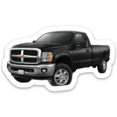 Horses black truck sticker