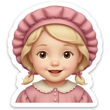 create a baby girl emoji from the 60. sticker