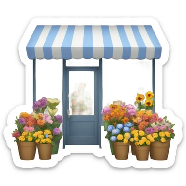 flowers shop sticker