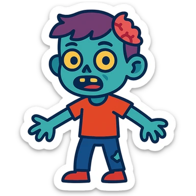 zombie boy avatar sticker