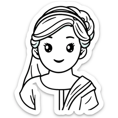 Belle from Disney sticker