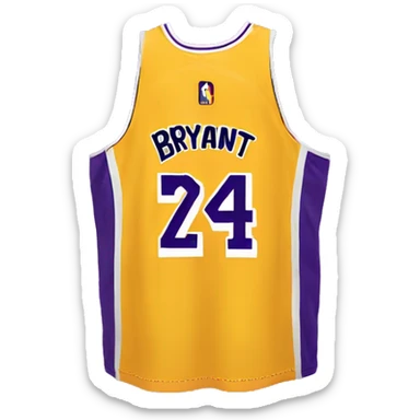 Kobe Bryant jersey sticker