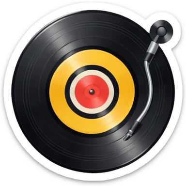 Record vinyl sticker