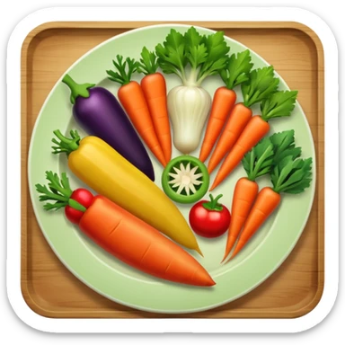 veggie plate sticker