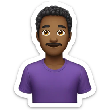 maior menor roxo sticker