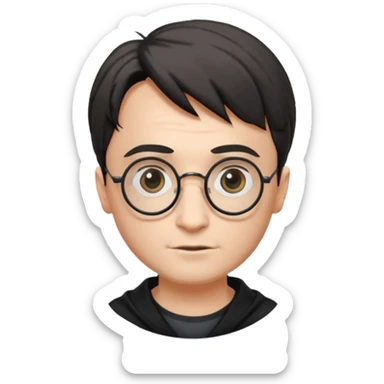 Harry Potter glasses with the scar and without the face sticker