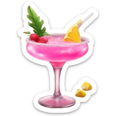 Table cocktail pink decoration fairy sticker