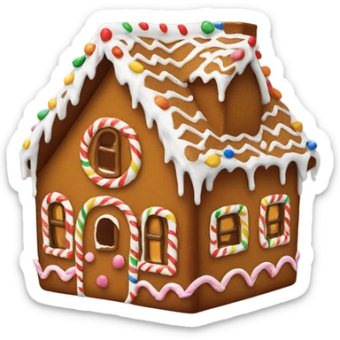 Gingerbread house sticker