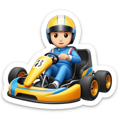 Draw a kart sticker