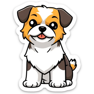 Shih tzu terrier sticker