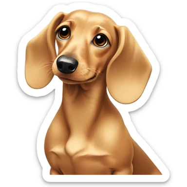 Blonde dachshund ￼ sticker