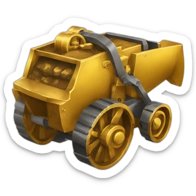 gold mining equipment sticker