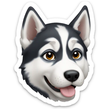 Husky puppy sticker