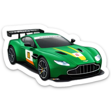 green fernando alonso aston martin sticker