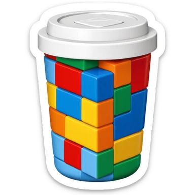 Lego  cup sticker