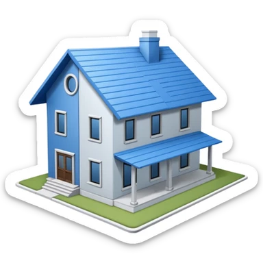 blueprint of house sticker